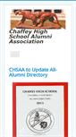 Mobile Screenshot of chaffeyalumni.org